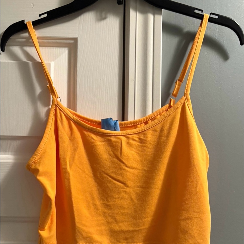 Women's Yellow Spaghetti Strap Top